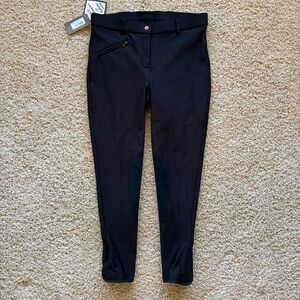 Ovation Winter Rider Breech XL Black Fleece Lined Teflon Knee Patch NWT